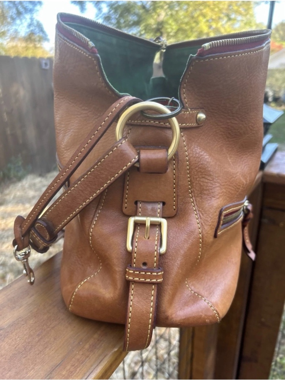 Dooney & Bourke Florentine Large Leather Satchel - Picture 4 of 6